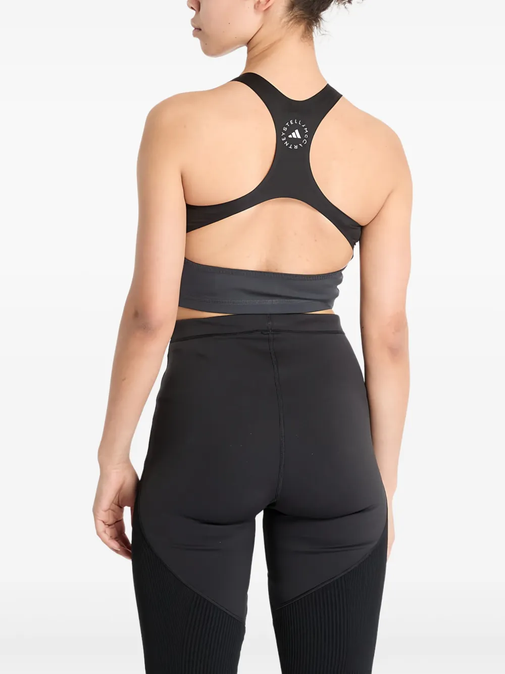 adidas by Stella McCartney Top met logoprint Zwart