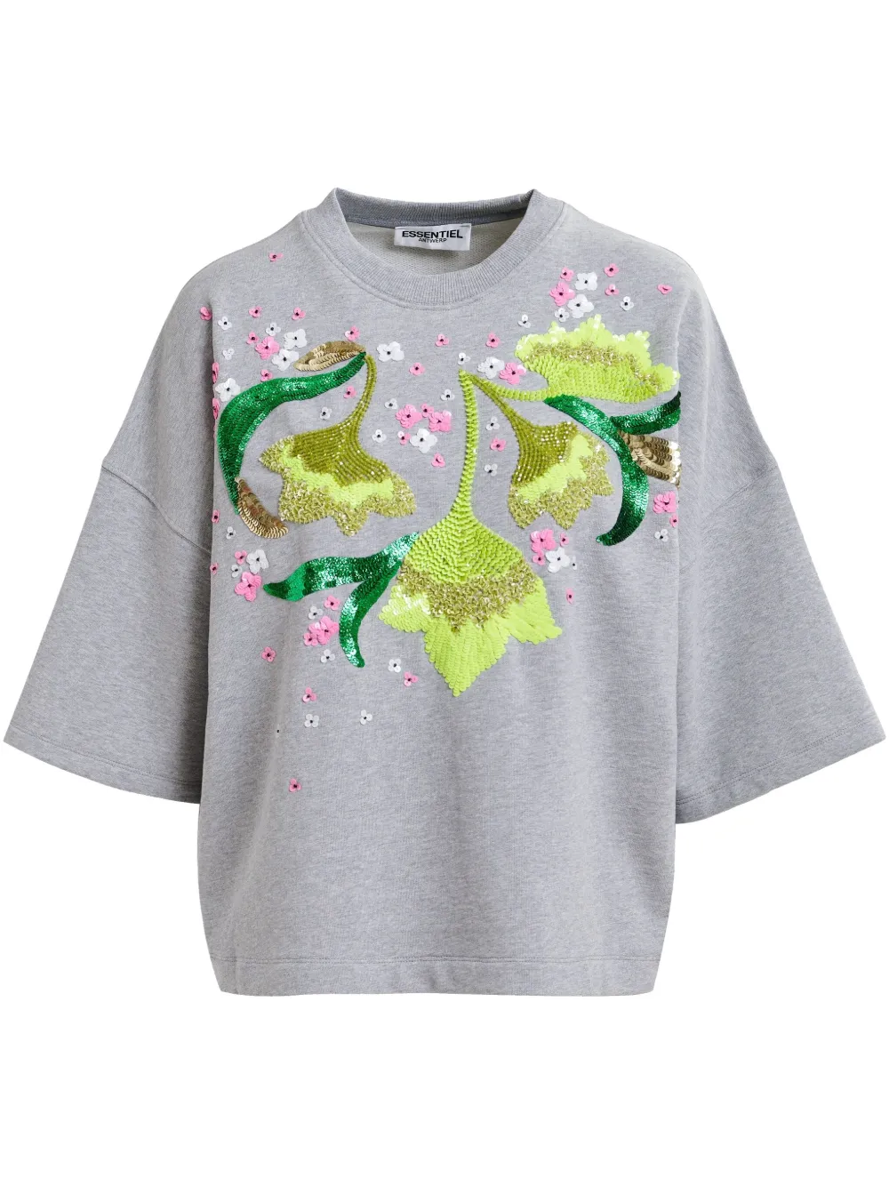 Essentiel Antwerp Hotanical sweater Grijs
