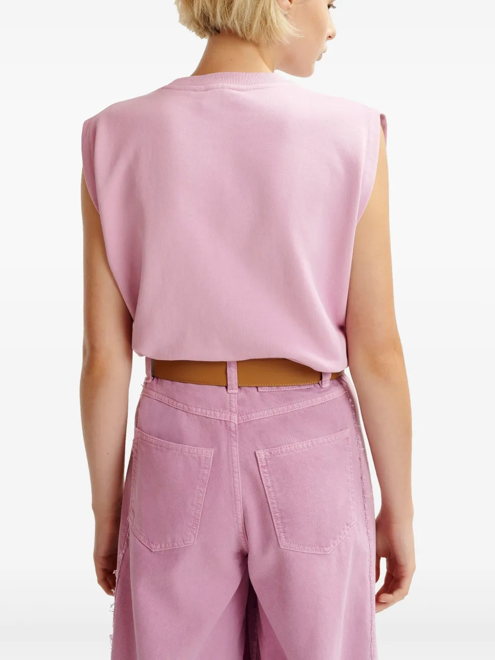 Essentiel Antwerp Sweater met print Roze
