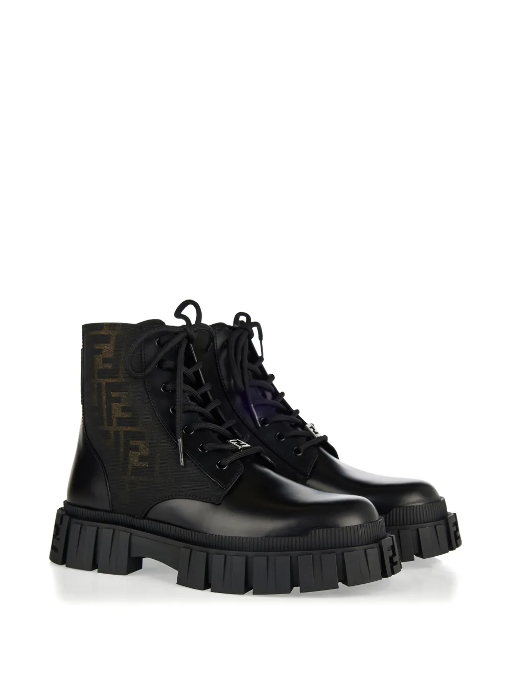 FENDI Force biker boots Black