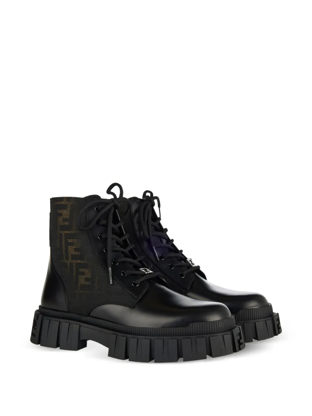 FENDI Force biker boots Black