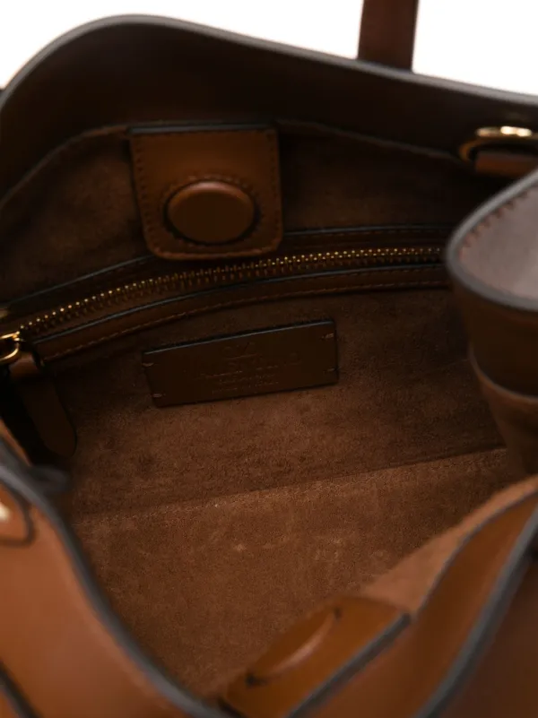 Valentino Garavani アンティーブ ハンドバッグ S | ブラウン
