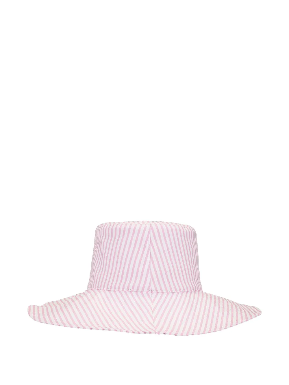Rowen Rose striped poplin sun hat - Roze