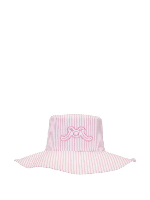 Rowen Rose striped poplin sun hat