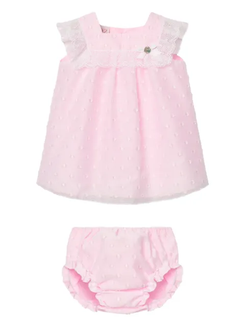 Paz Rodriguez lace-trim collar dress