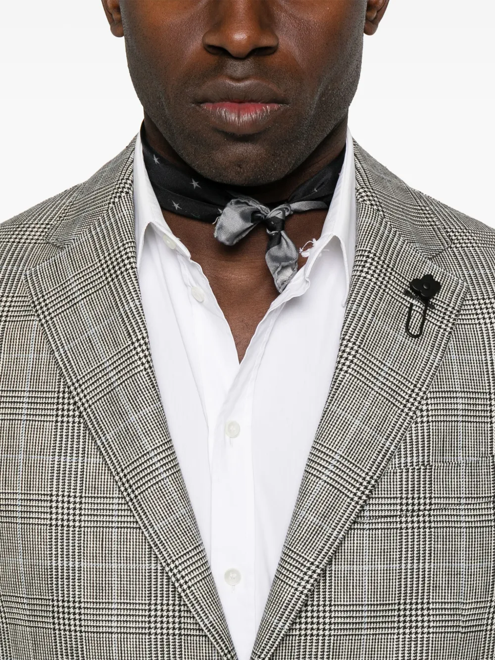 Lardini Blazer met Prince of Wales ruit Zwart