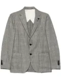 Lardini Prince of Wales check-pattern blazer - Black