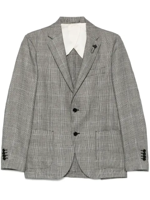 Lardini Prince of Wales check-pattern blazer