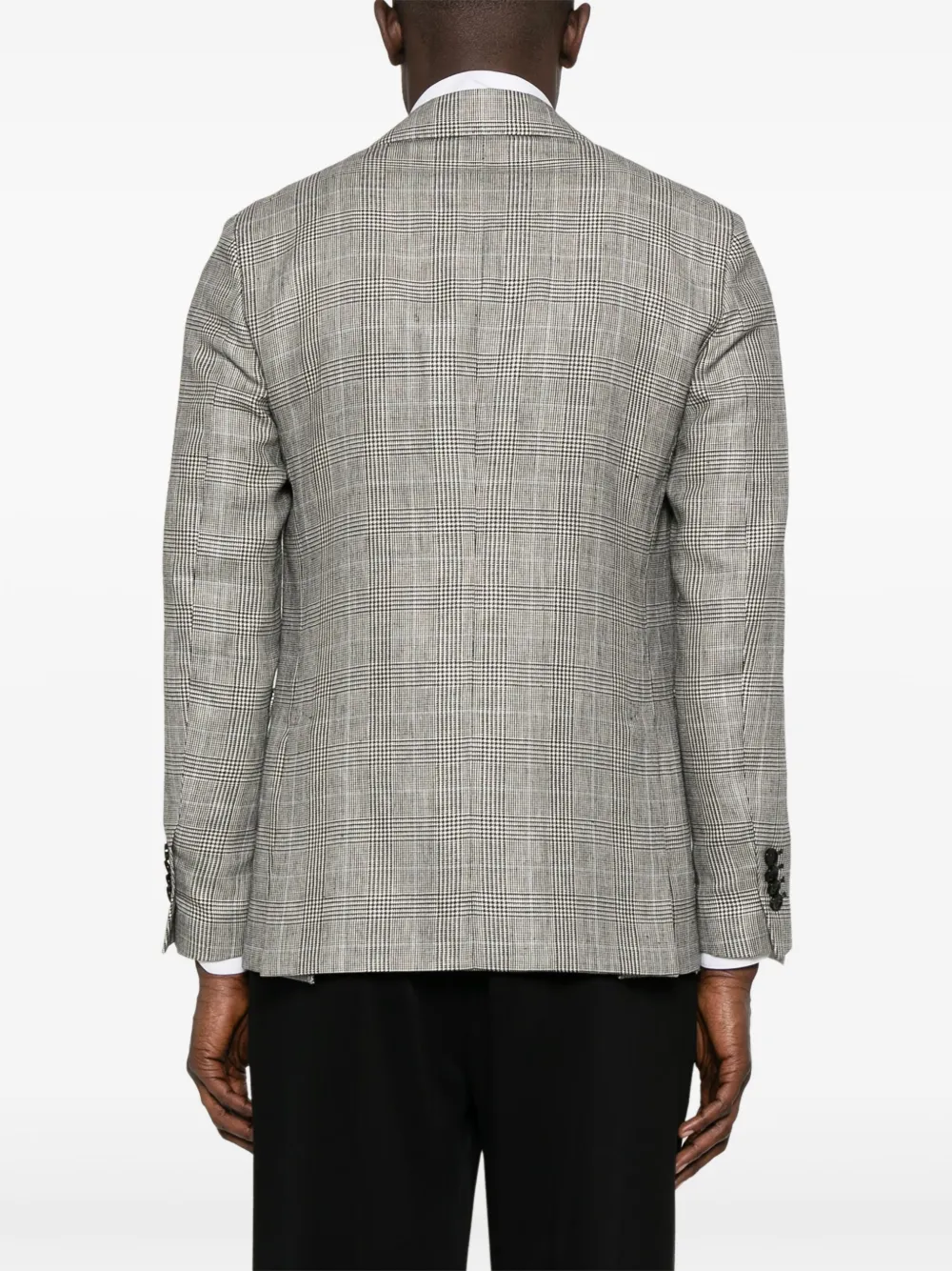 Lardini Blazer met Prince of Wales ruit Zwart