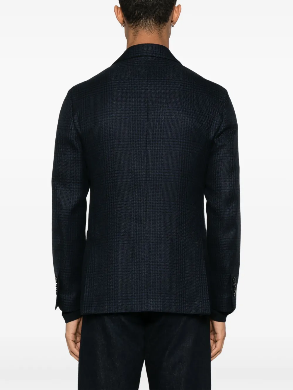 Lardini Blazer met Prince of Wales-patroon Blauw
