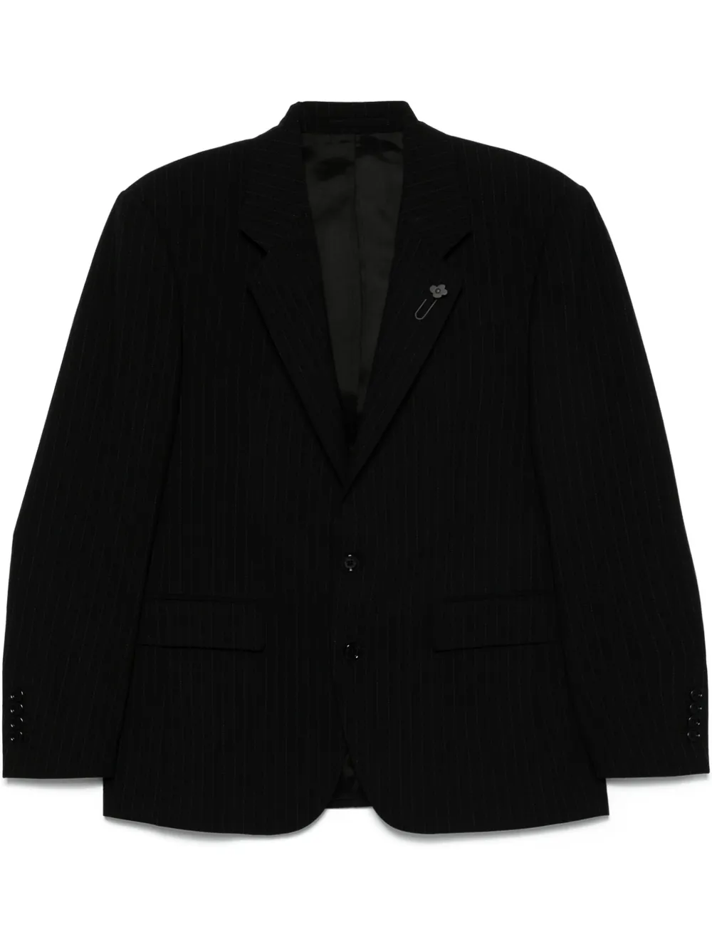 Lardini pinstriped blazer | Black | Image 1