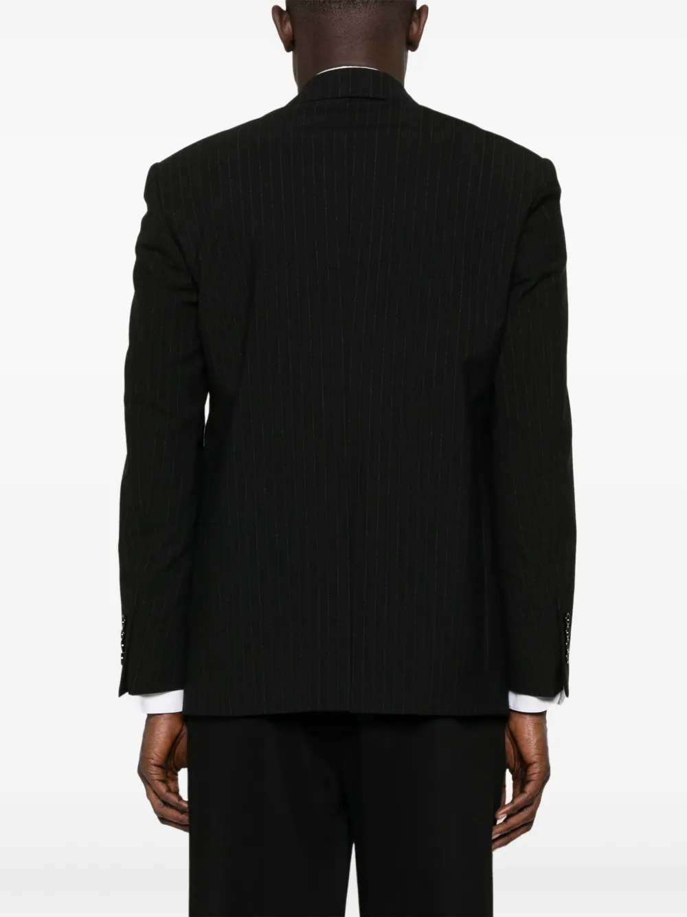 Lardini Blazer met krijtstreep Zwart