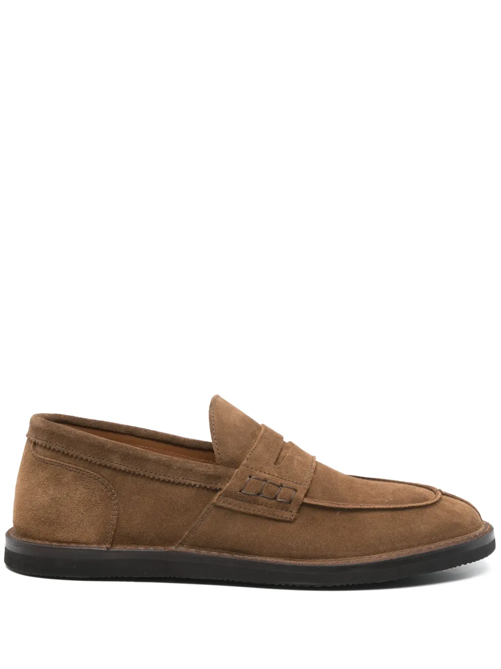 Cenere GB suede loafers Brown