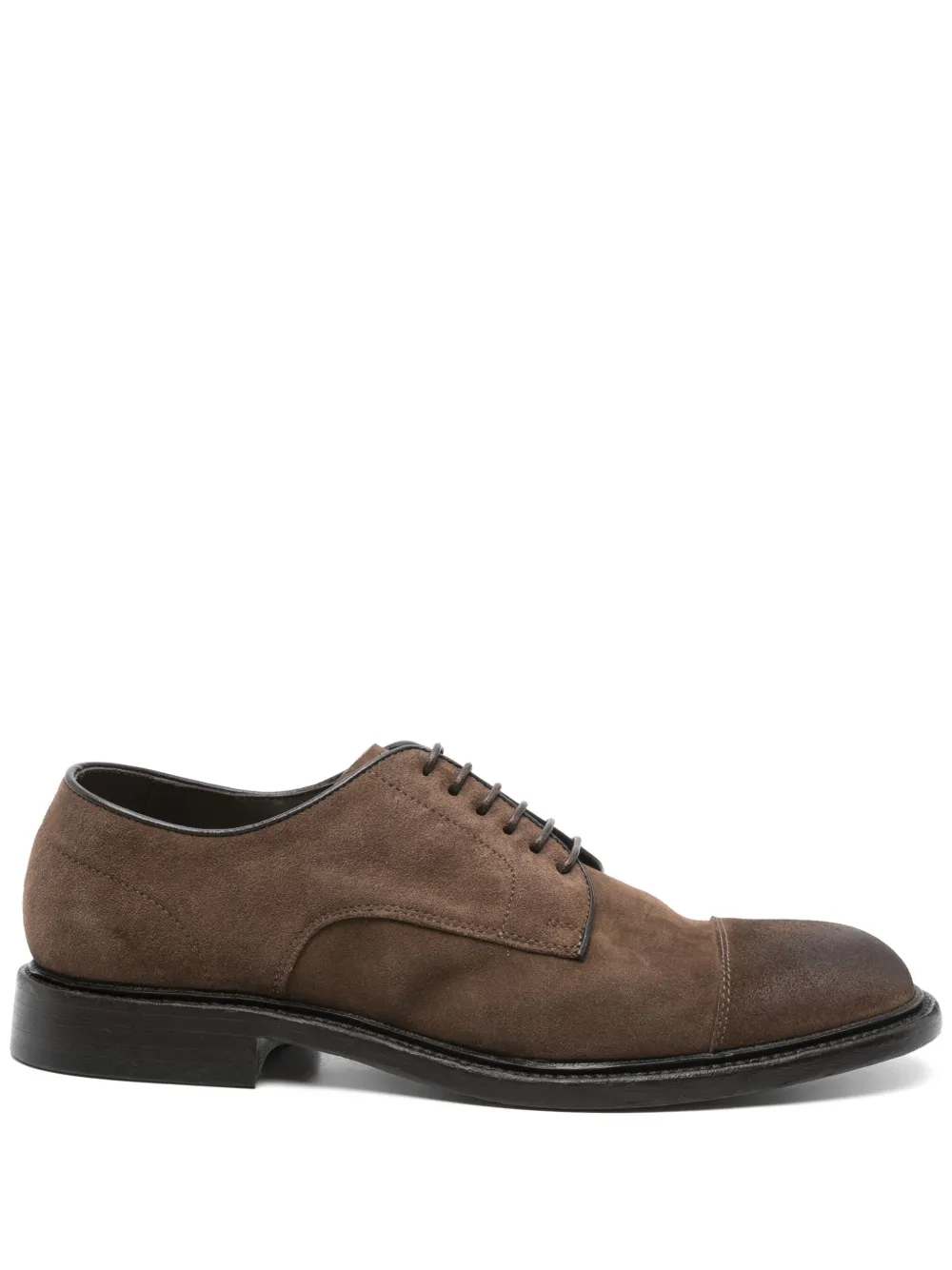 Cenere GB suede derby shoes Brown