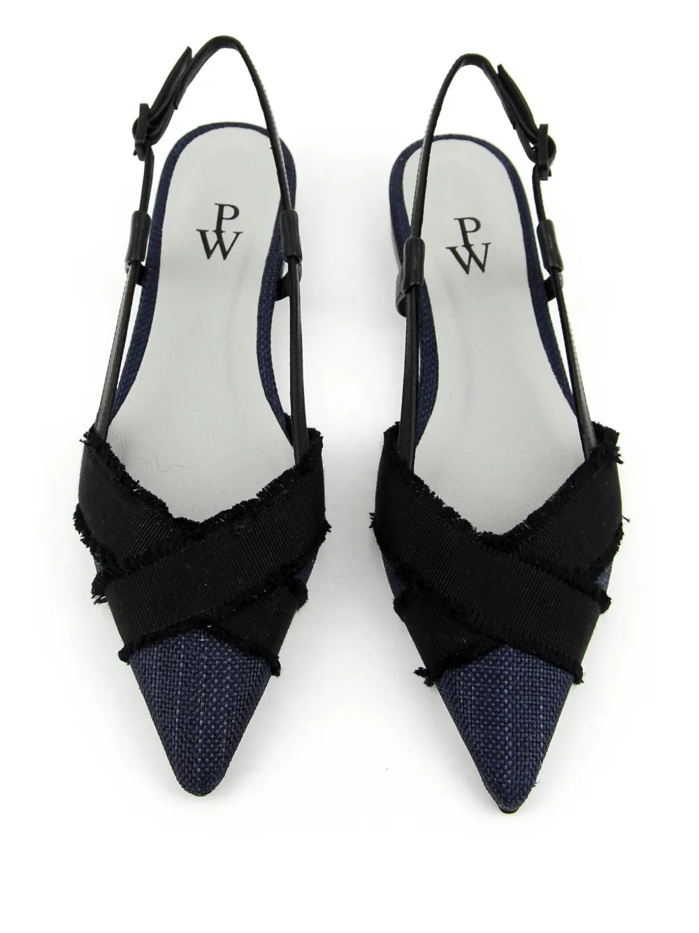 Paul Warmer Kesha Slingback Flats In Blue