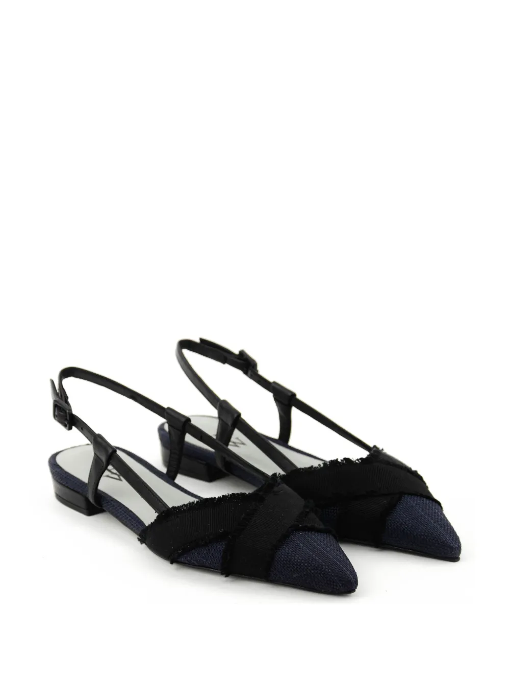 Paul Warmer Kesha Slingback Flats In Blue