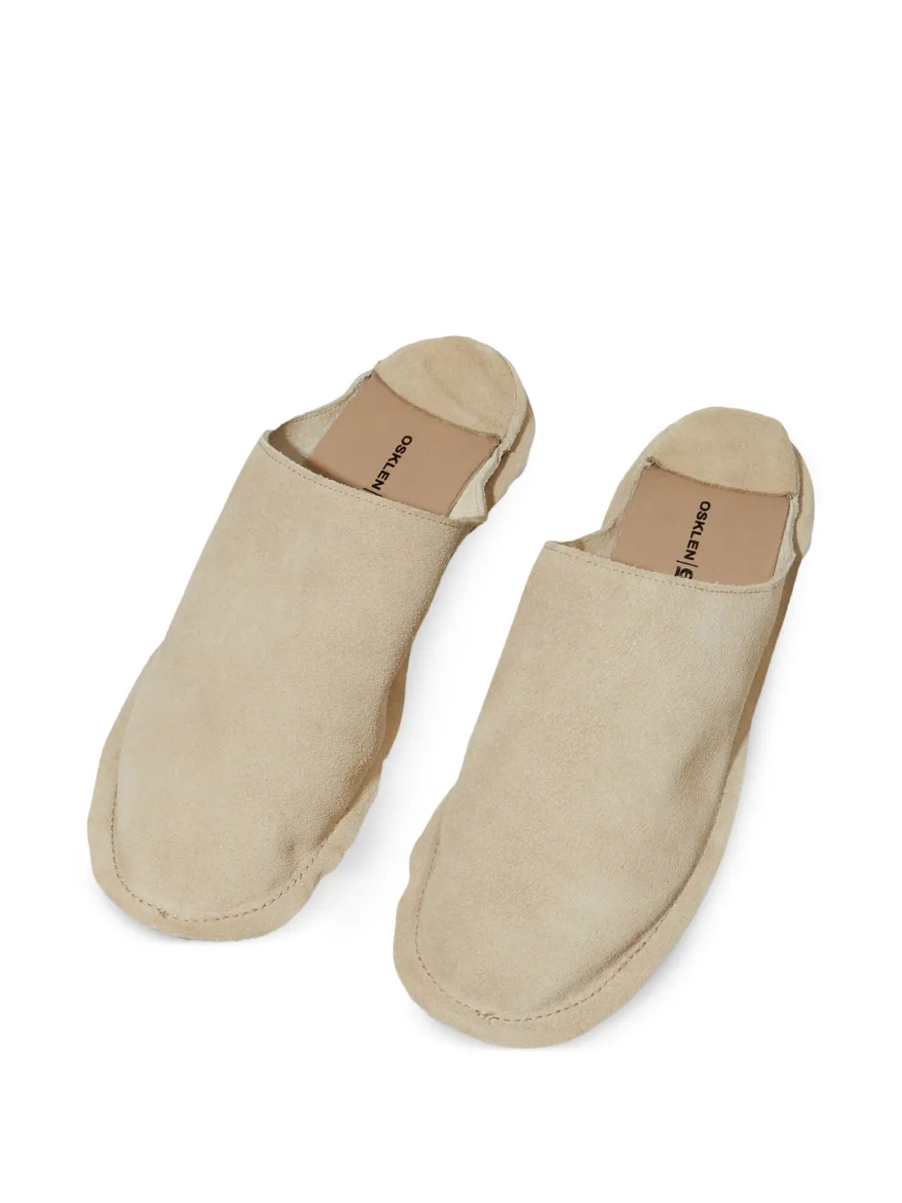 Osklen Suede Slippers In Neutral