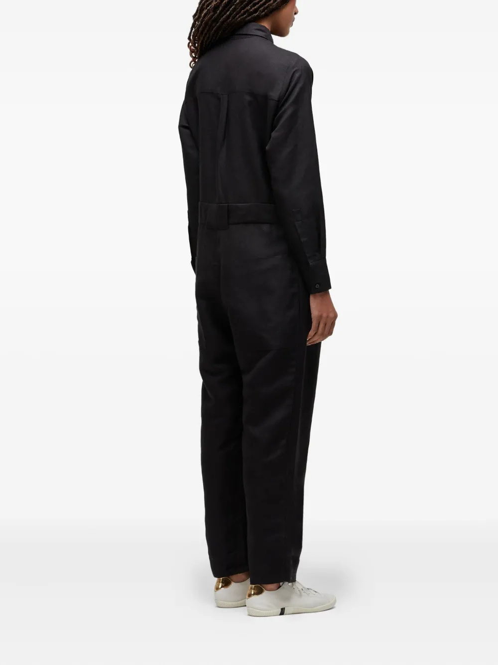 Osklen Utility Collared Jumpsuit In Black