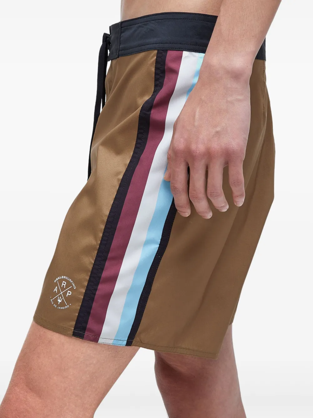Osklen Bermuda shorts met zijstreep Bruin
