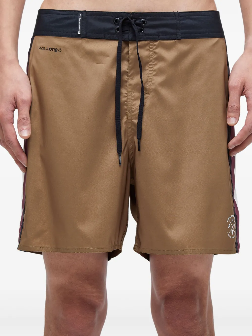 Osklen Bermuda shorts met zijstreep Bruin