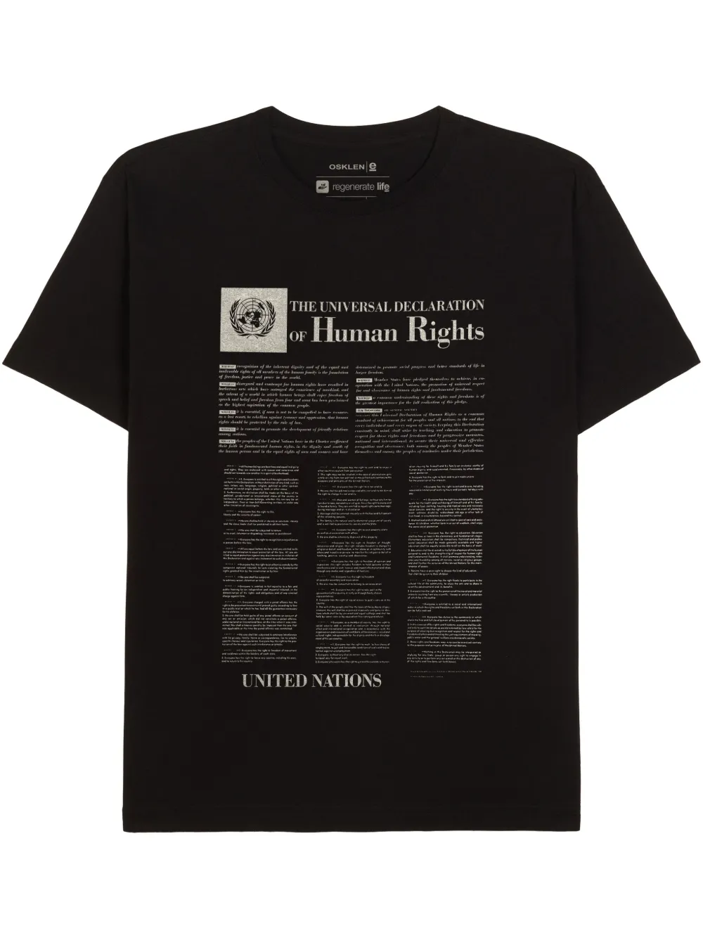 Osklen Human Rights T-shirt Zwart