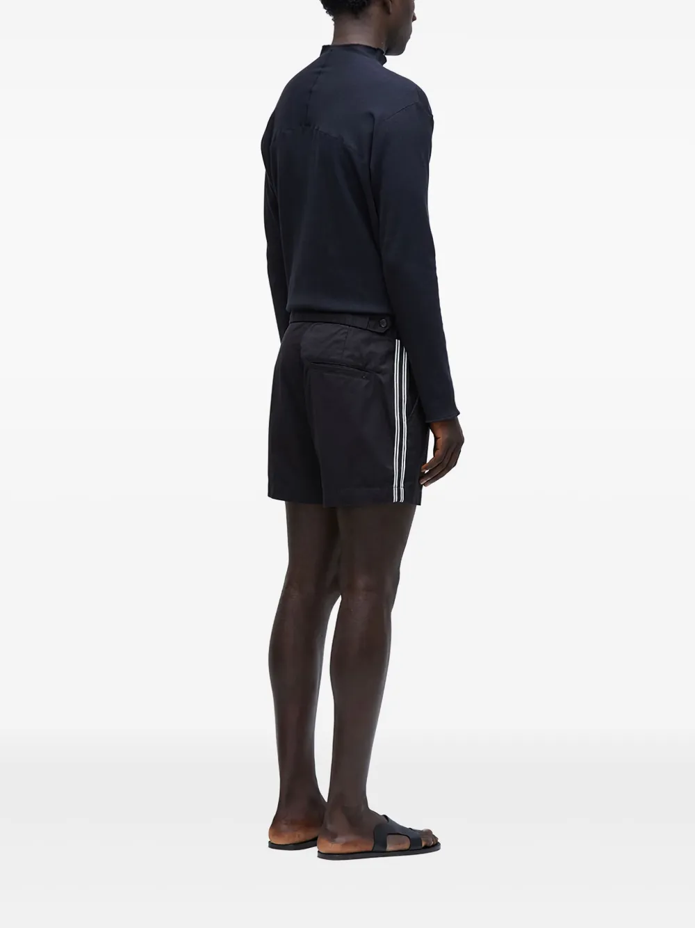 Osklen Britt Paper Shorts In Black
