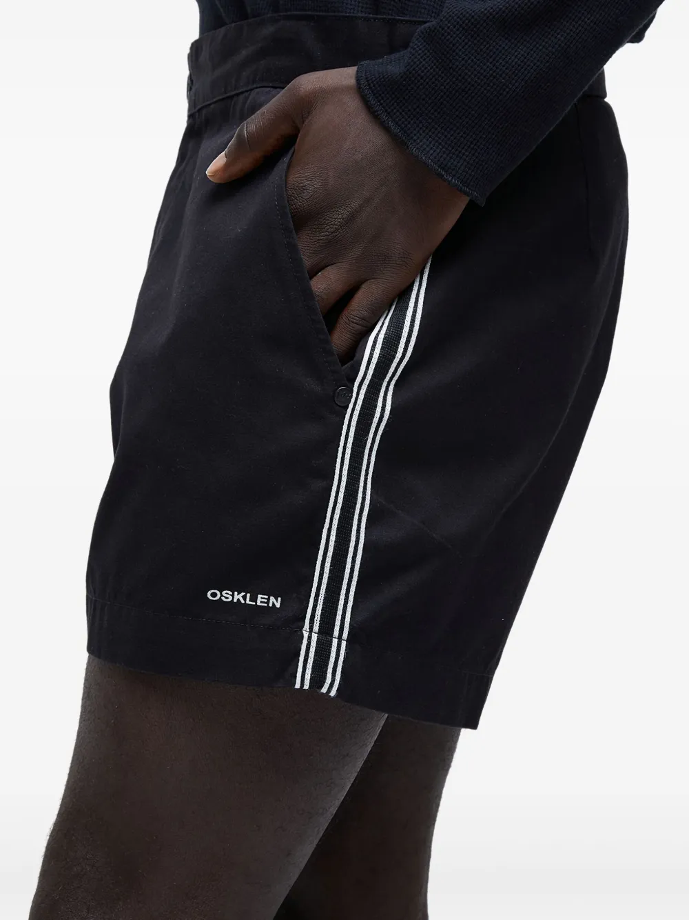 Osklen Britt Paper Shorts In Black