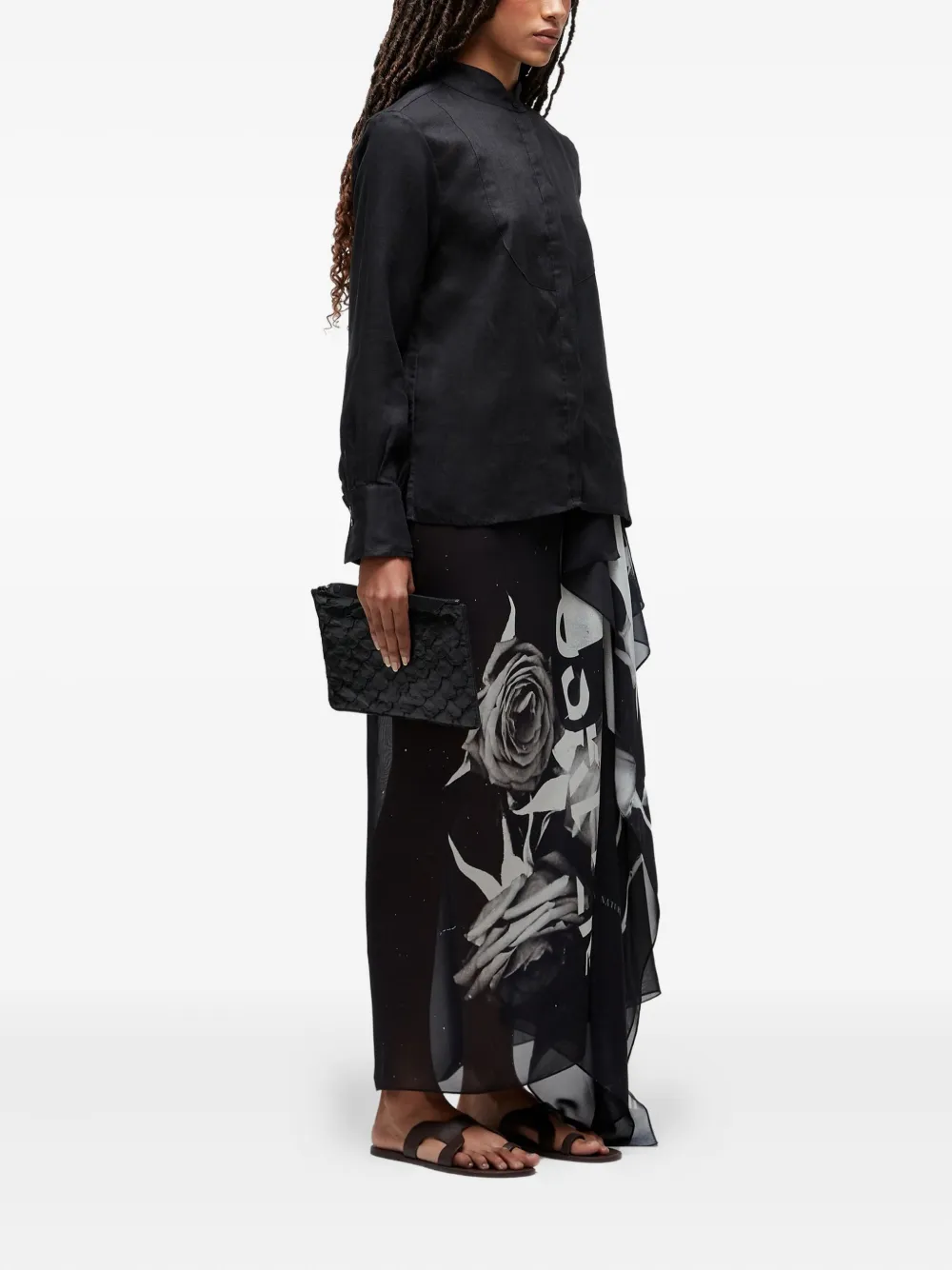 Osklen Linnen blouse - Zwart