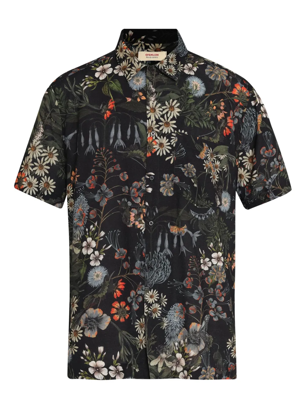 Osklen Camisa com estampa floral | Preto | Image 1