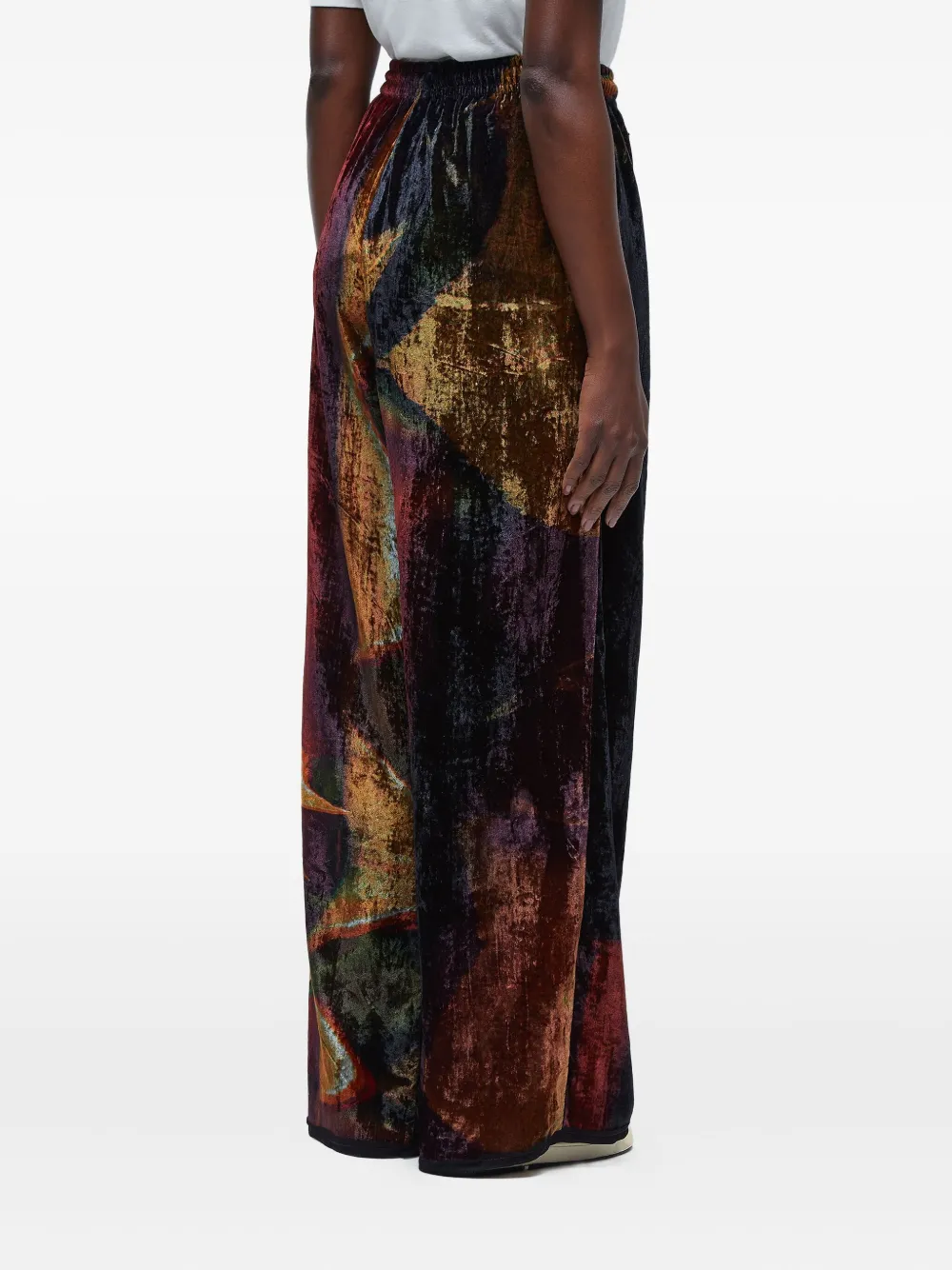 Osklen Velvet Glitch Trousers In Multi
