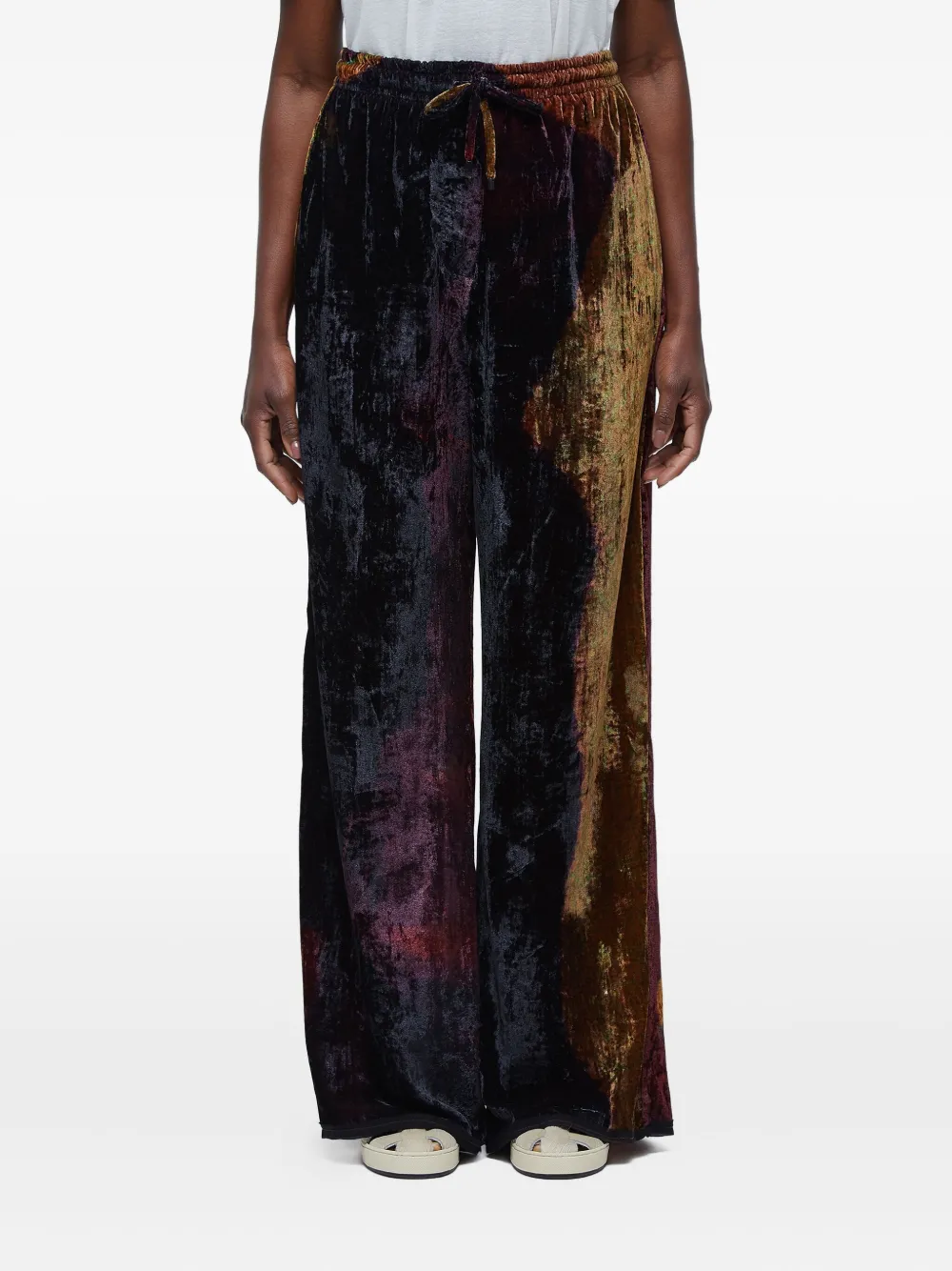 Osklen velvet glitch trousers | Black | Image 1