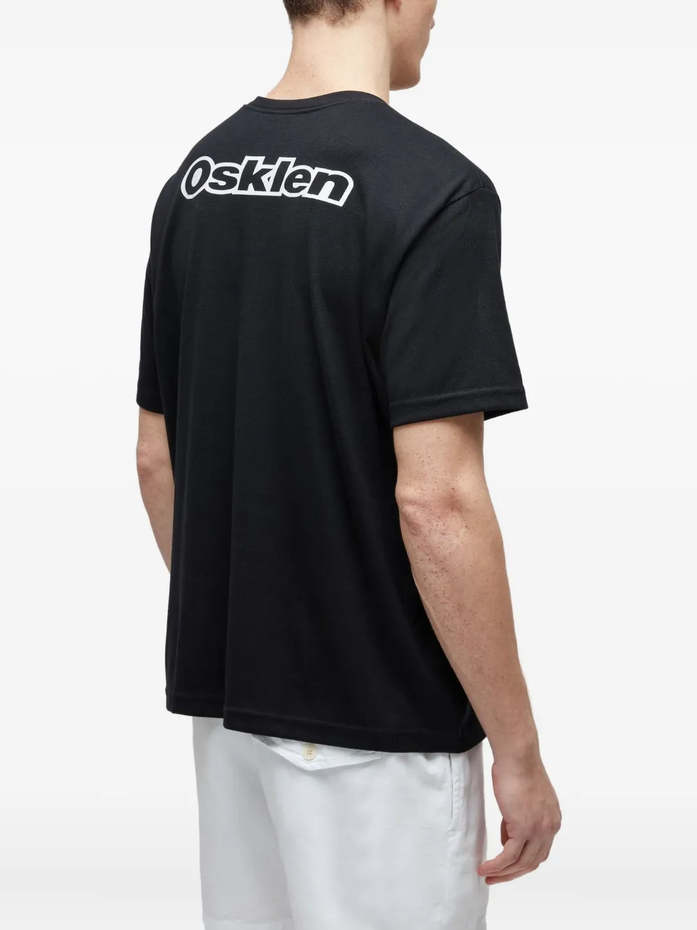 Osklen T-shirt met logo Zwart