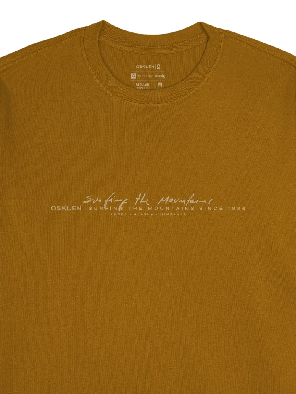 Osklen text-print T-shirt Bruin
