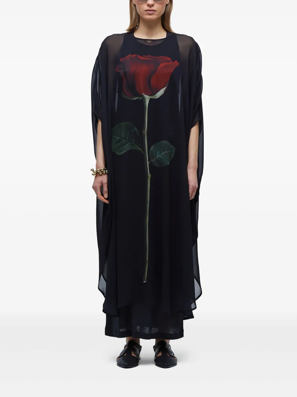 Osklen Rose jurk - Zwart