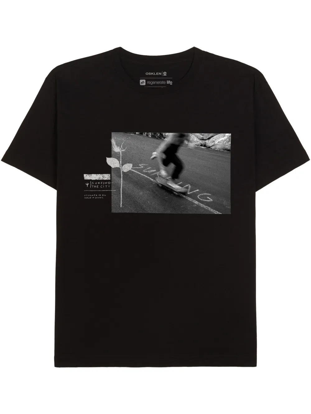 Osklen Camiseta com estampa gráfica | Preto | Image 1