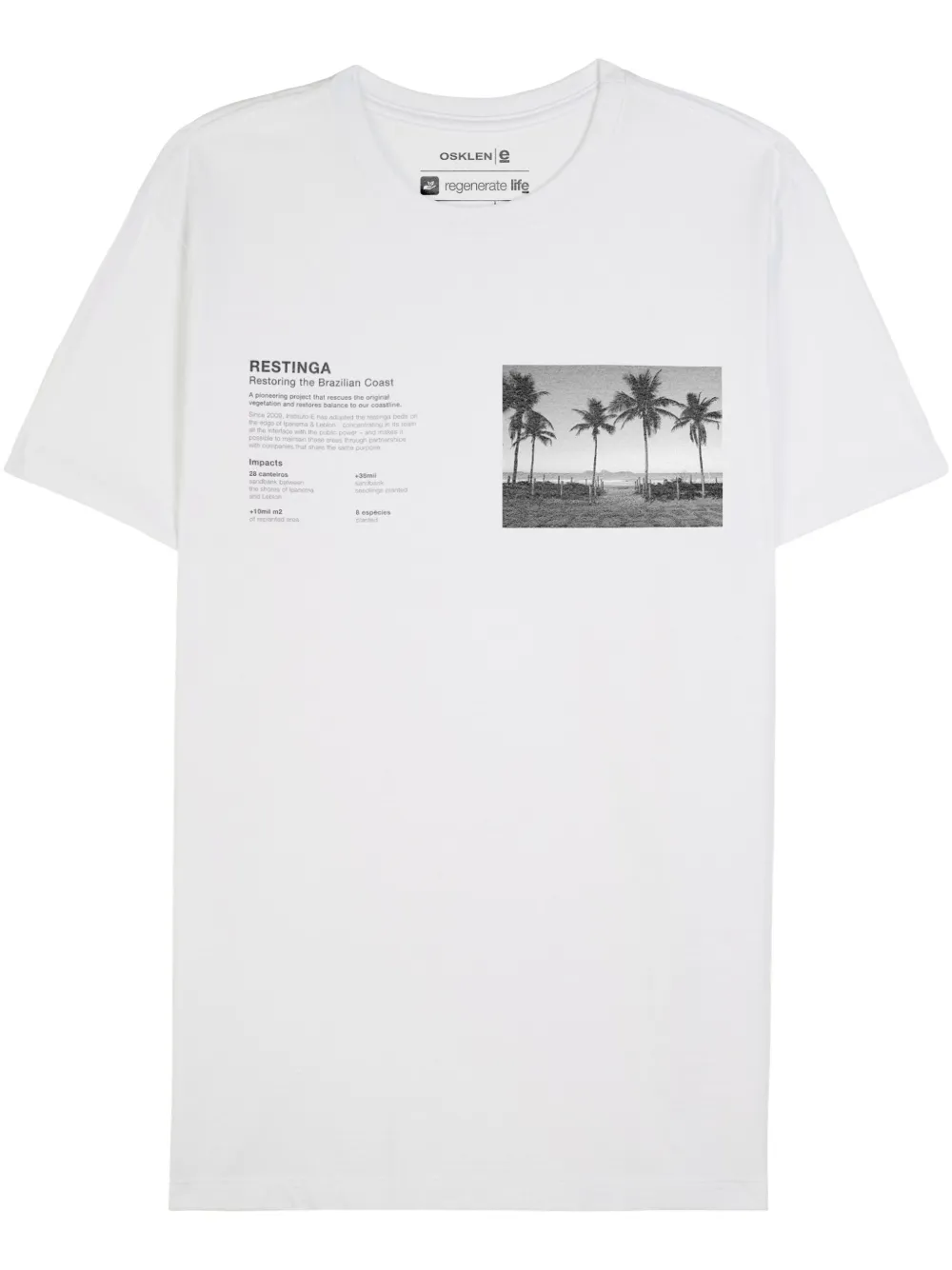 Osklen T-shirt met grafische print Wit