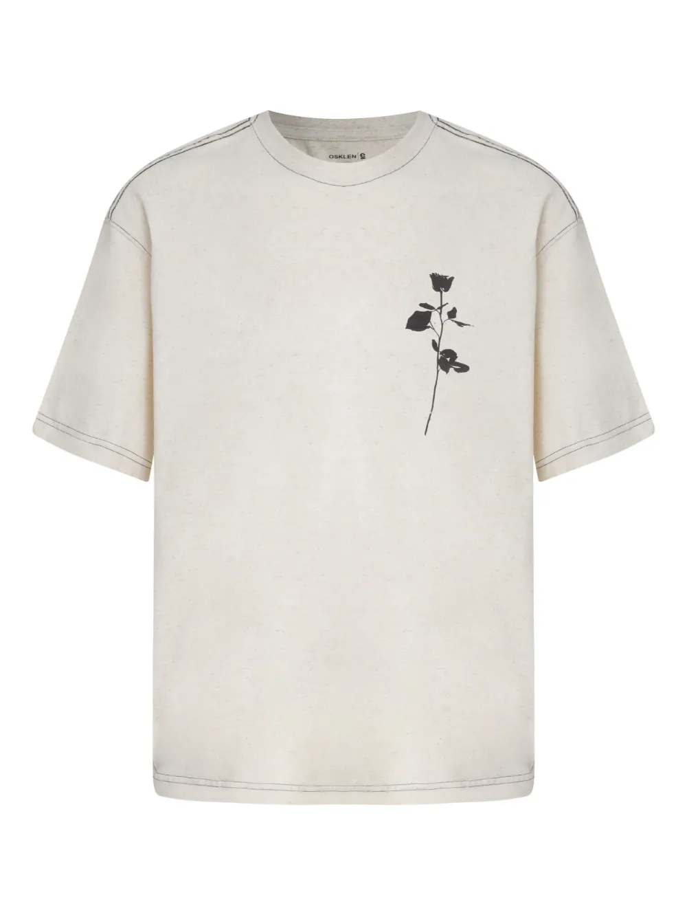 Osklen T-shirt met print Beige