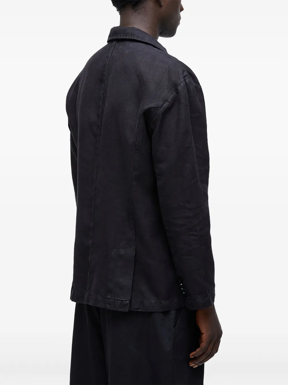 Osklen New Classic linnen blazer Zwart