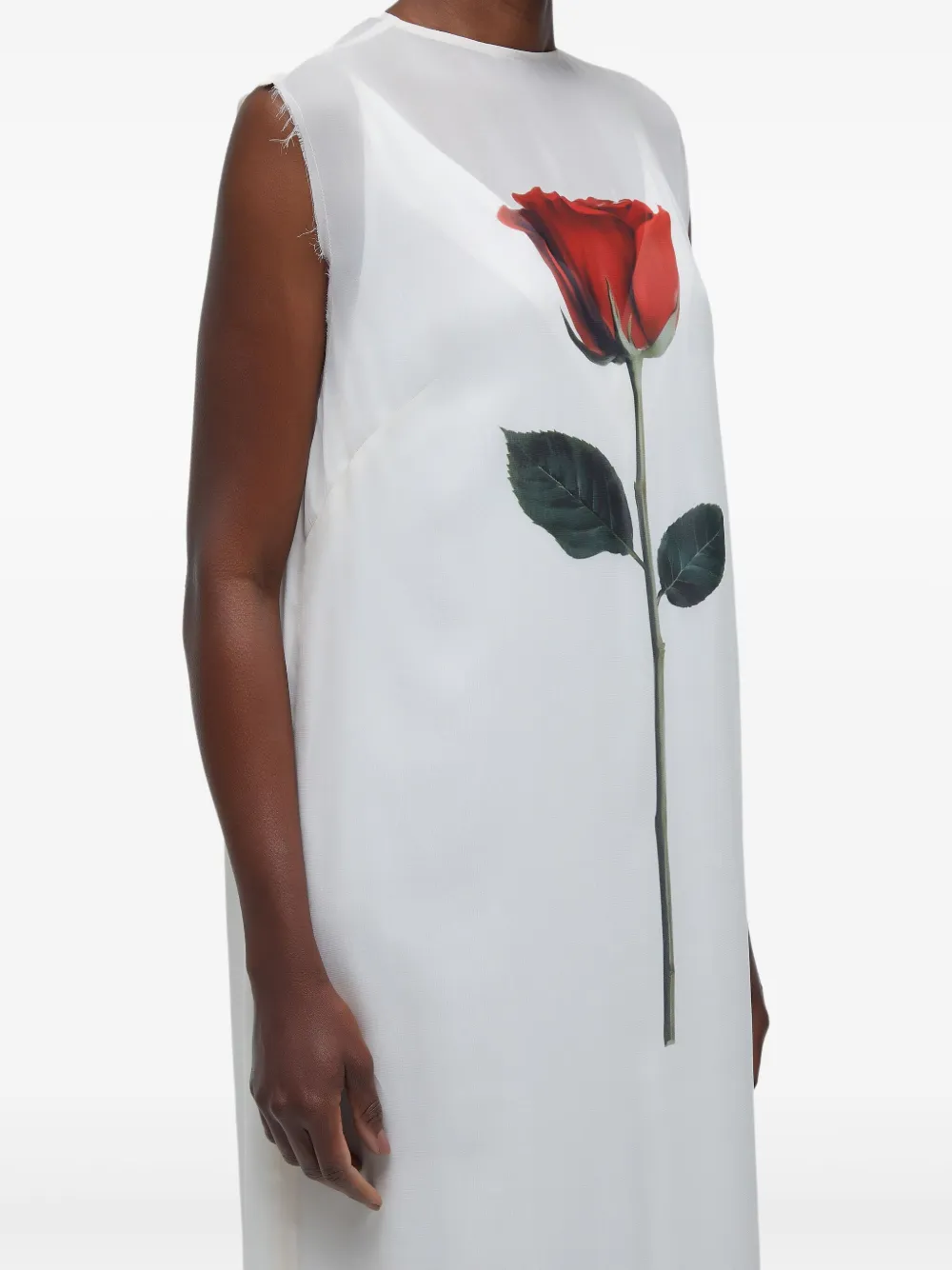 Osklen Rose maxi-jurk Wit