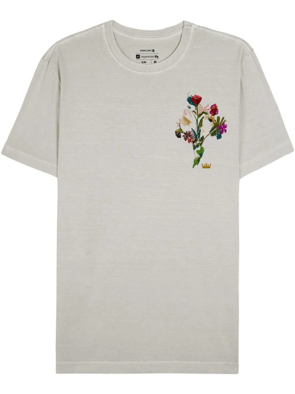 Osklen Camiseta com estampa floral | Cinza | Image 1