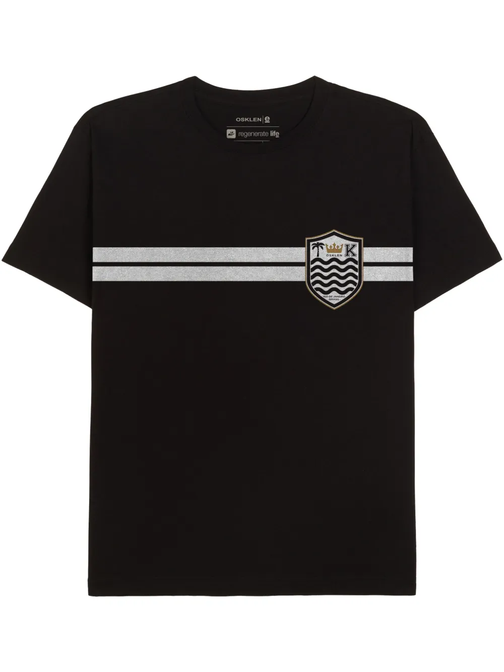 Osklen Camiseta com listras | Preto | Image 1