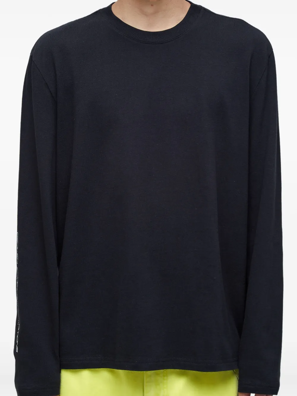 Osklen T-shirt met lange mouwen en grafische print Zwart