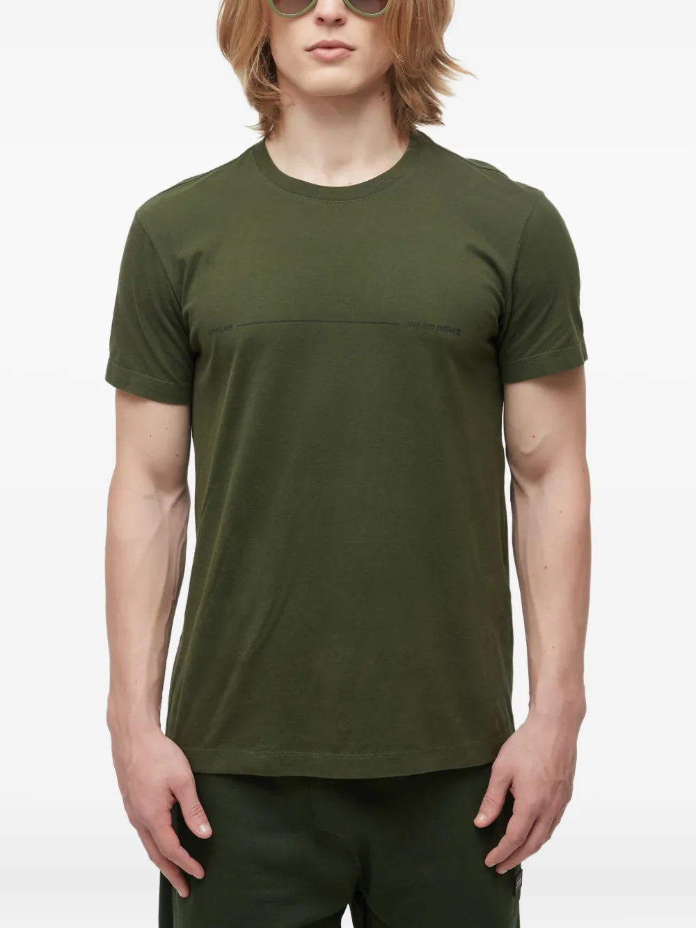 Osklen graphic crew-neck T-shirt | Green | Image 1