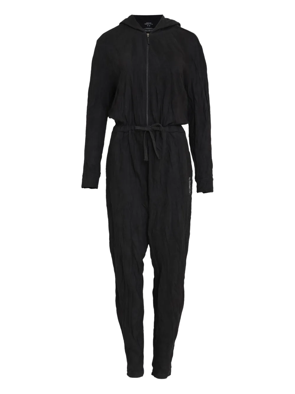 Osklen zip-front hooded jumpsuit | Black | Image 1