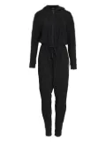 Osklen zip-front hooded jumpsuit - Black