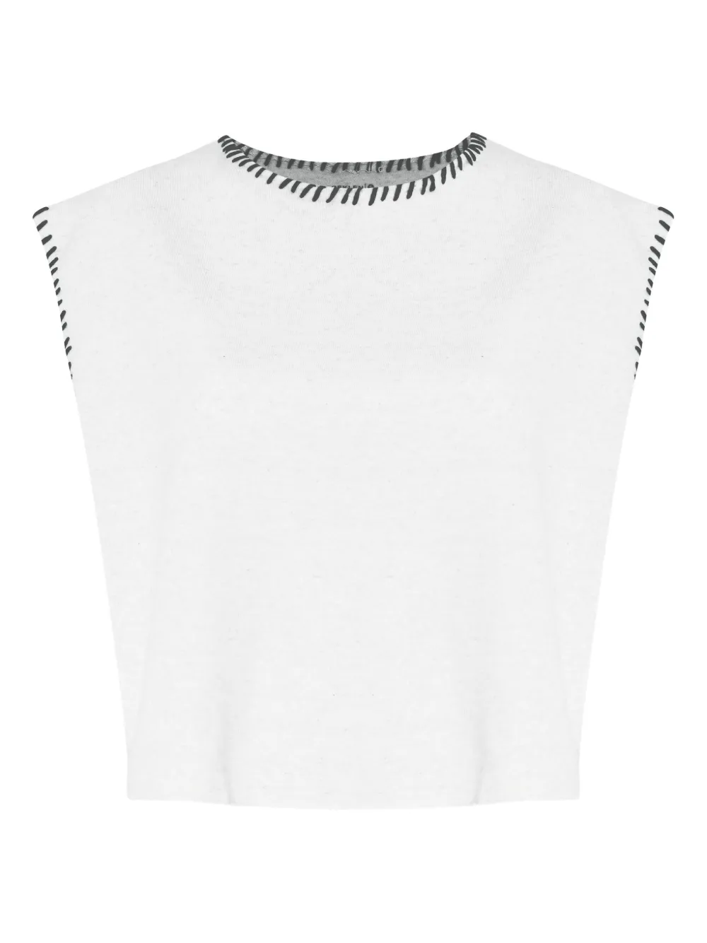 Osklen Contrast-stitching Top In White