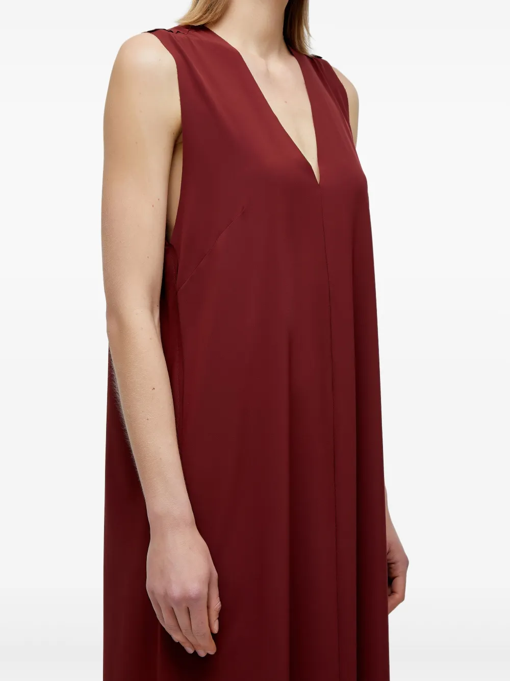 Osklen Mouwloze maxi-jurk Rood