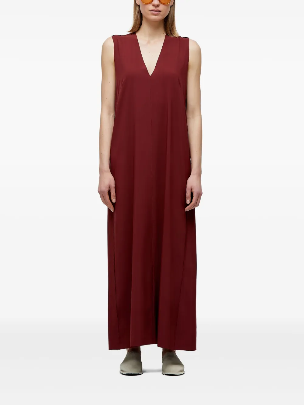 Osklen Mouwloze maxi-jurk Rood