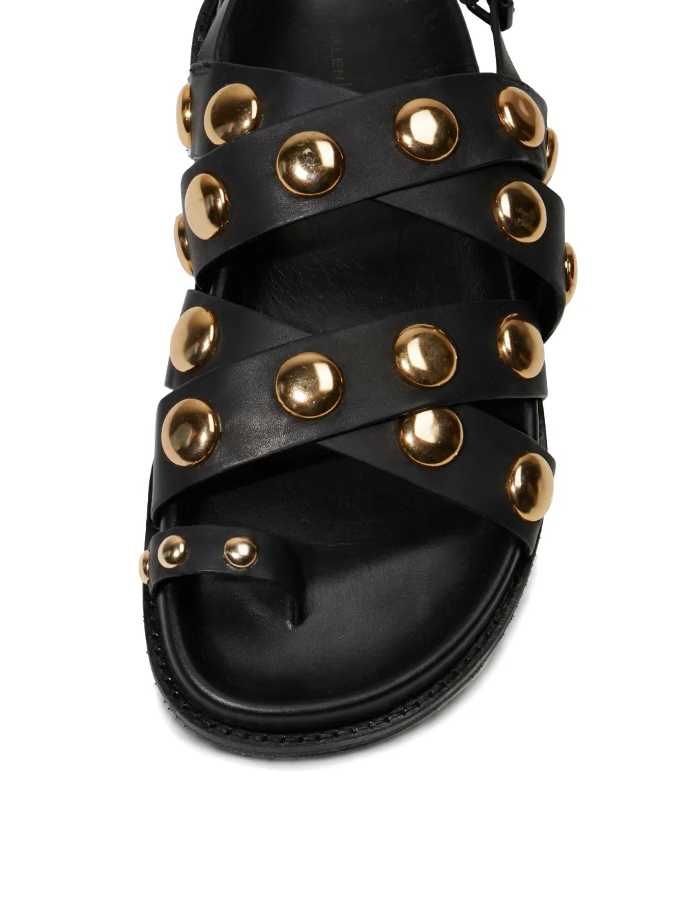 Osklen leather sandals Black