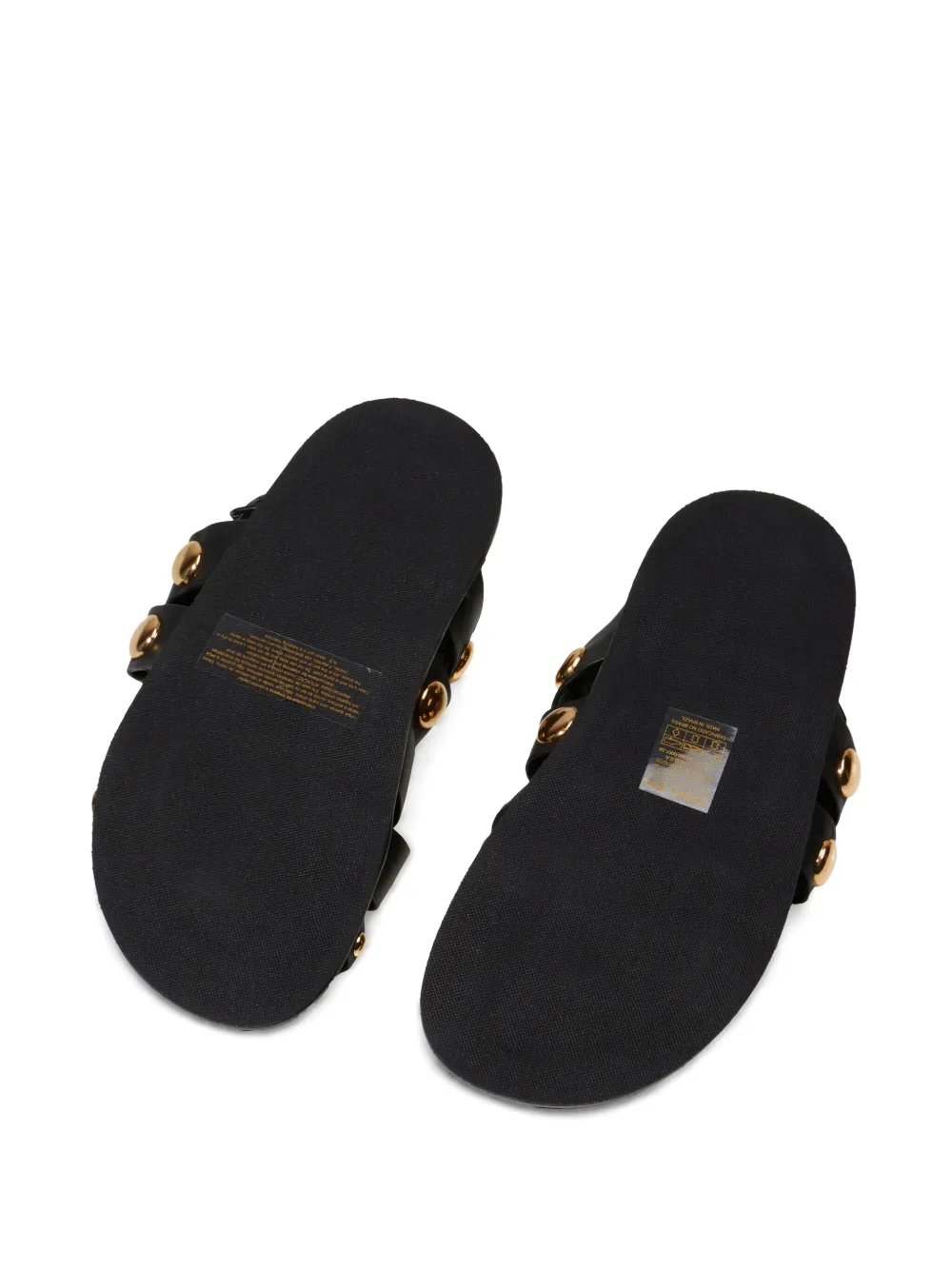 Osklen leather sandals Black